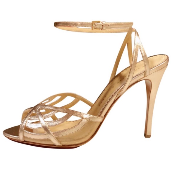 Charlotte Olympia Shoes - Charlotte Olympia Octavia Rose Gold Heels SZ 10 9